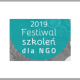 grafika z logo Festiwalu szkoleń dla organizacji pozarządowych w roku 2019