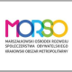 Grafika z logotypem MORSO, Marszałkowski Ośrodek Rozwoju Społeczeństwa Obywatelskiego, Krakowski Obszar Metropolitarny