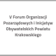 Grafika z tekstem piąte Forum Organizacji Pozarządowych i Inicjatyw Obywatelskich Powiatu Krakowskiego