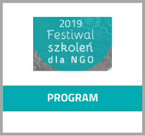 Grafika z logotypem projektu 2019 Festiwal szkoleń dla NGO- program
