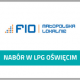 Grafika z logotypem FIO Małopolska Lokalnie i tekstem nabór w LPG Oświęcim
