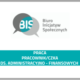 Grafika z logo Fundacji BIS i tekstem praca Pracownik/czka ds. administracyjno - finansowych